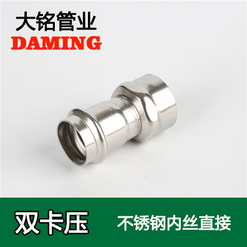 DN65*2 探花在线播放內絲轉換直通二寸接頭（304 316L）