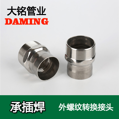 DN50*2 承插焊接式探花在线播放外螺紋轉換接頭（304 316L）
