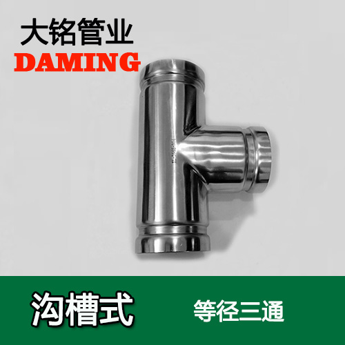 DN200 溝槽式探花在线播放同徑三通（304 316L）