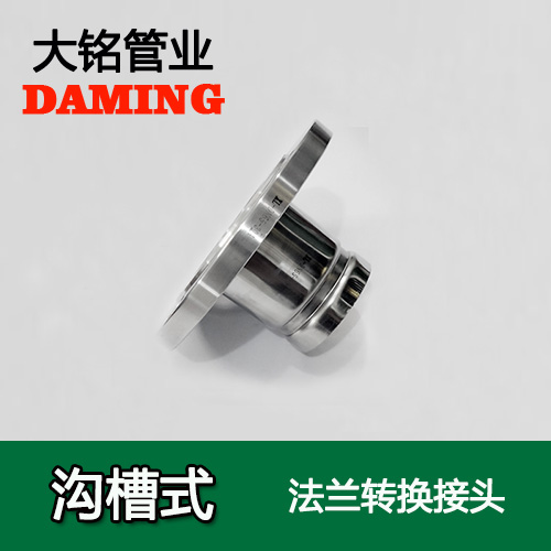 DN200 溝槽式探花在线播放法蘭轉換直通接頭（304 316L）